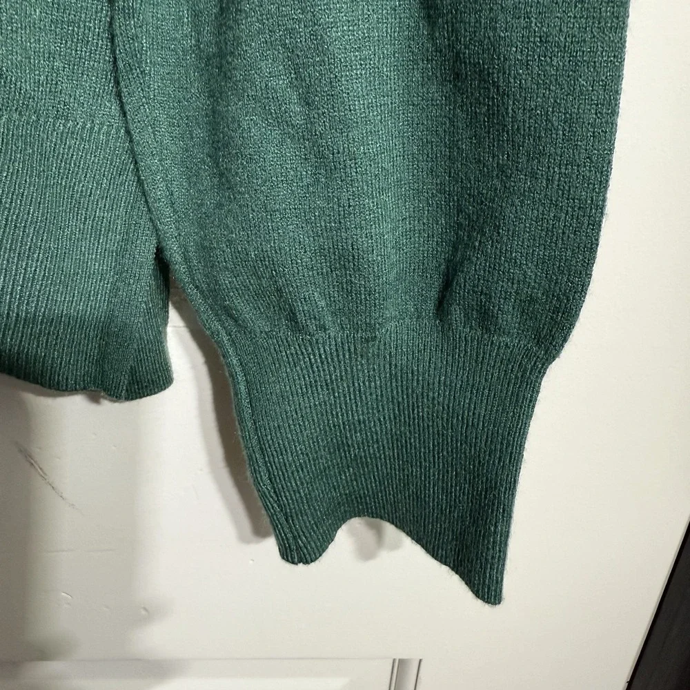 Rae Dunn Womens XL Sweater Pullover Crewneck Green Holiday  Christmas Cozy Soft - Picture 5 of 12